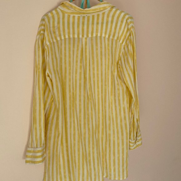 Pinstripe Button-Down Top - Picture 2 of 2